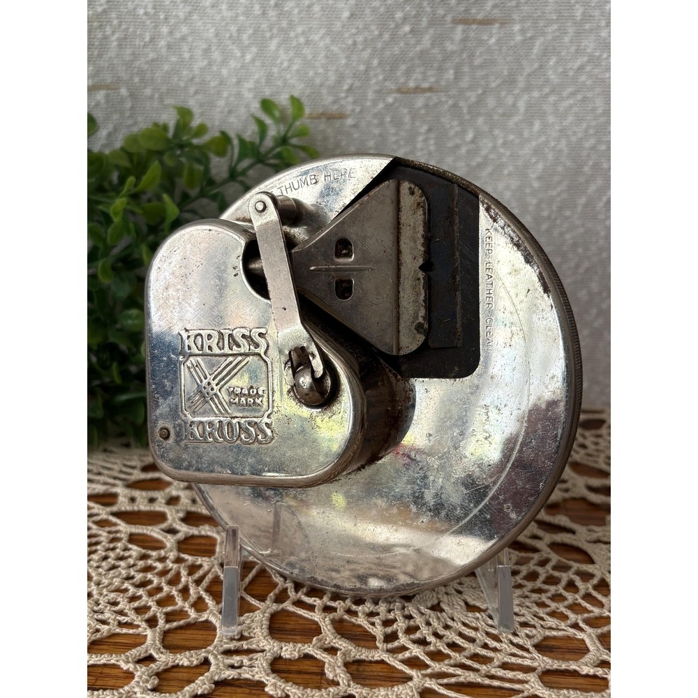 Vintage Kriss Kross Safety Razor Blade Sharpener w Box Instructions USA - Picture 5 of 8